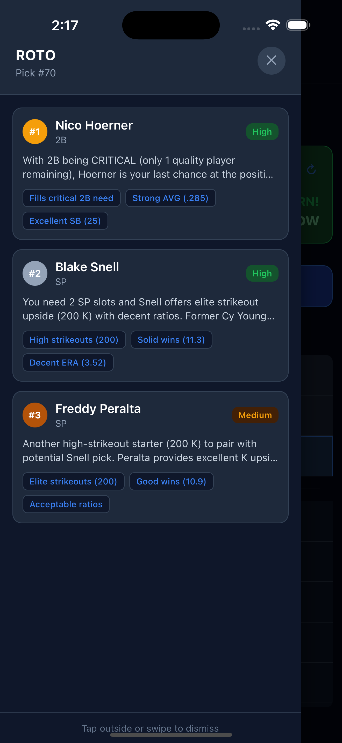 RotoAgent AI-powered draft pick recommendations